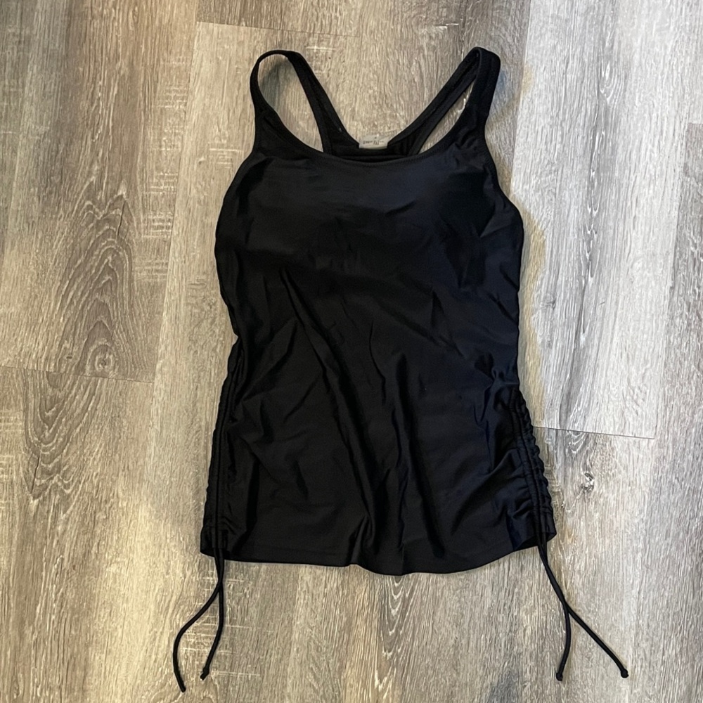 Sleek Black Women's One-Piece Swimsuit